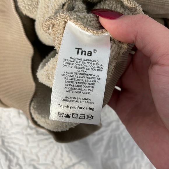 TNA COZY FLEECE PERFECT SHRUNKEN HOODIE (size XS) - Picture 5 of 5